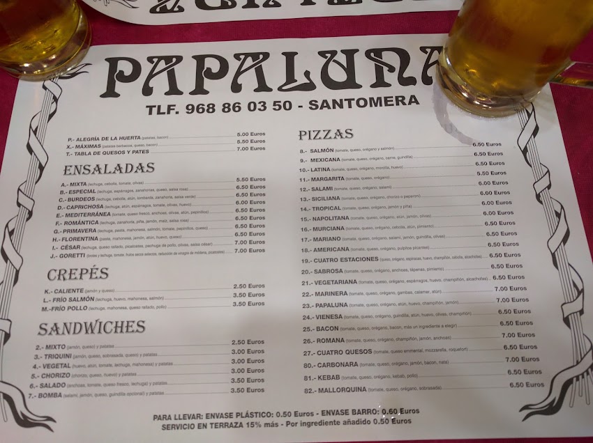 Pizzería Papaluna