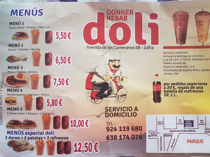 Doli doner Kebab Comida Rápida
