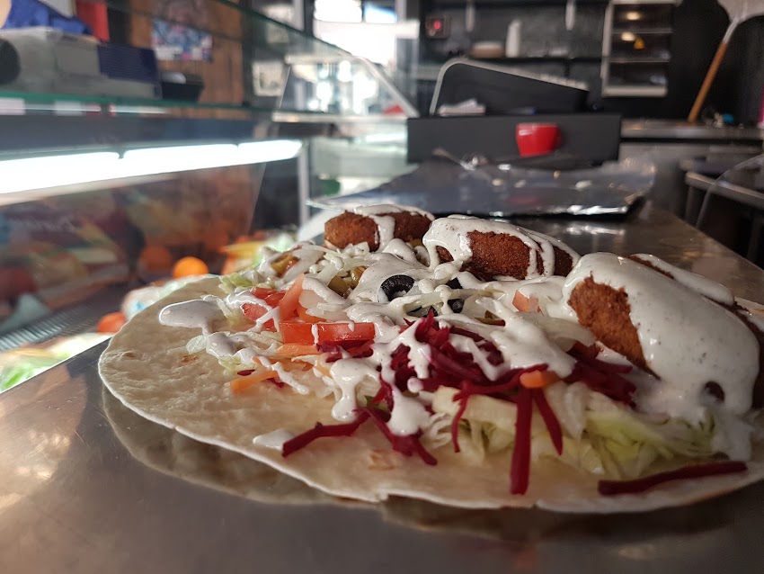 Kebab plaza de verduras