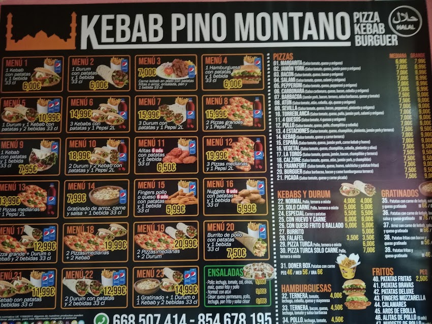 Kebab pino montano