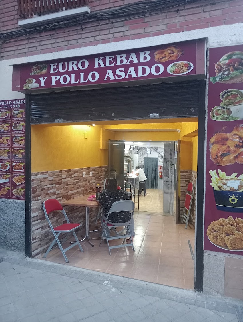 Euro kebab y pollo asado