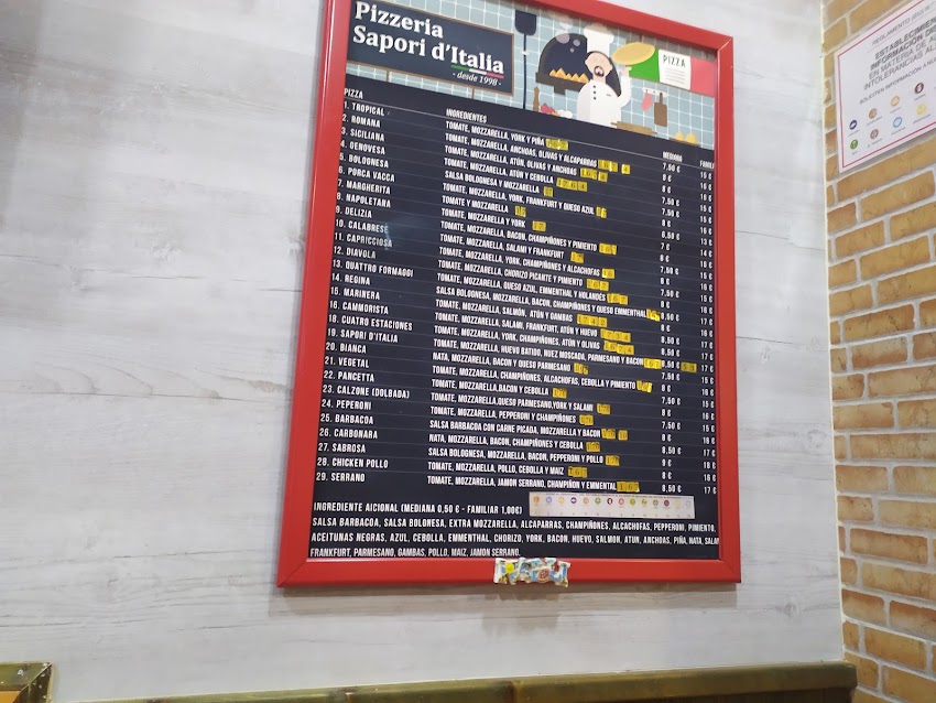 Pizzeria Sapori d’Italia en Torrent