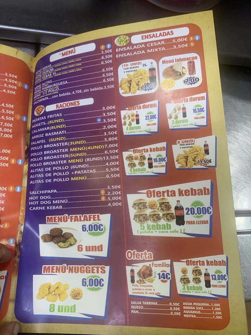 Kabab& comida italiana