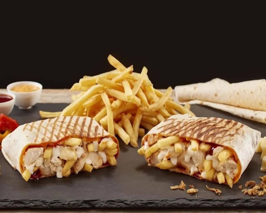 Halal pollo Frito Munch y tacos