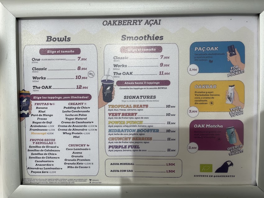 Oakberry Açai | Plaza de la Virgen