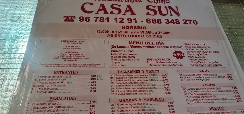 Restaurante Casa Sun