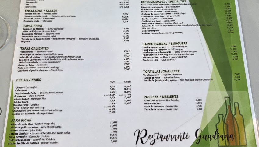Restaurante Bar Guadiana