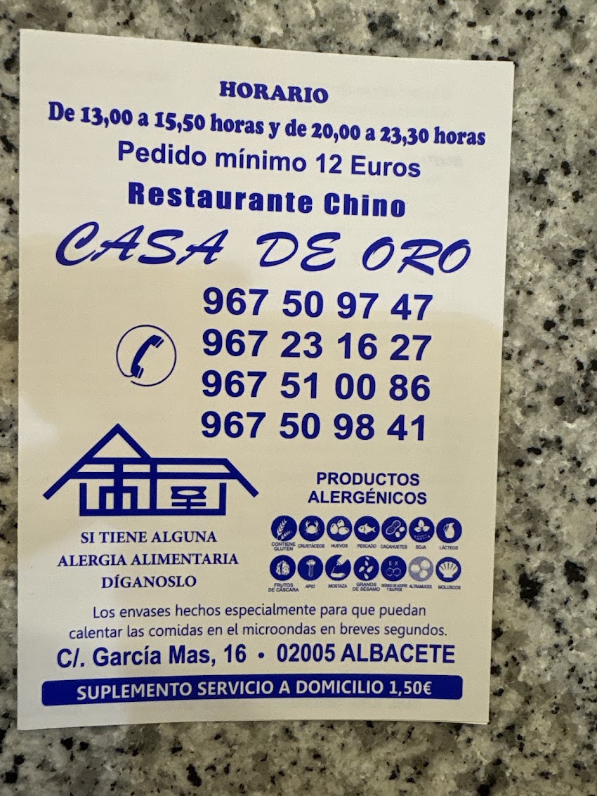 RESTAURANTE CHINO CASA DE ORO