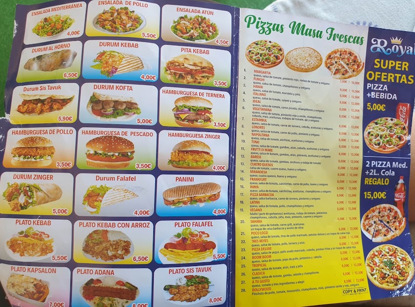 Royal kebab tacos pizzeria halal