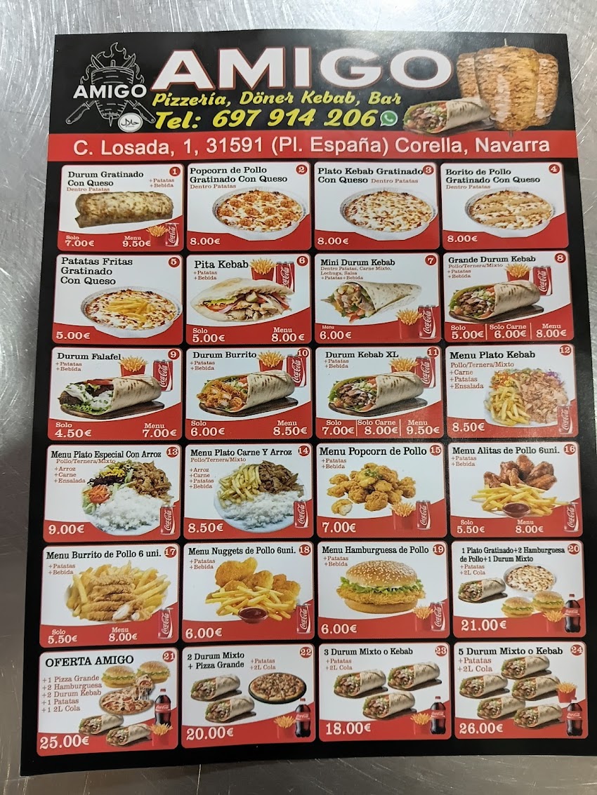 Amigo pizzeria doner kebab bar