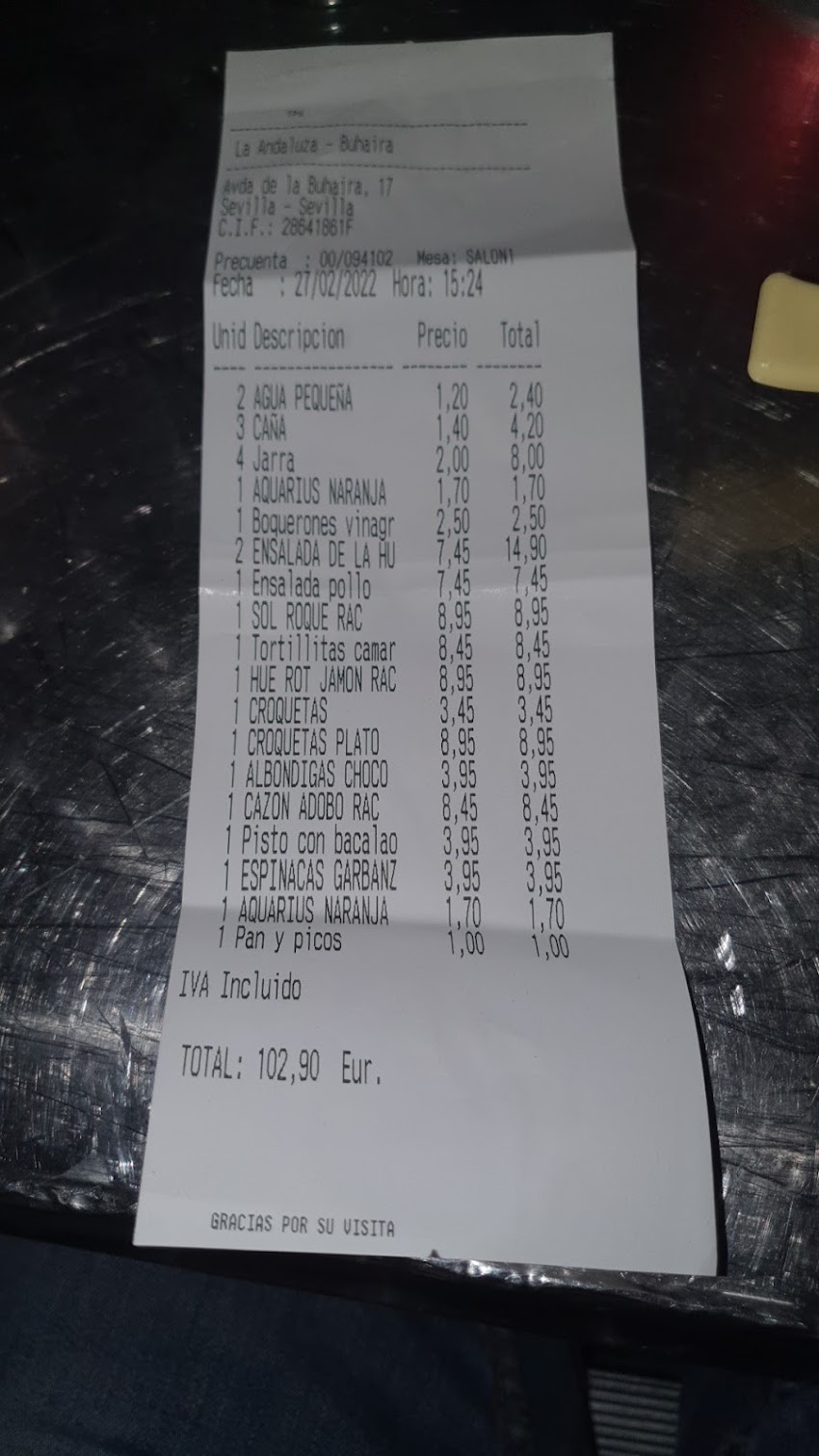 Restaurante la Andaluza Buhaira