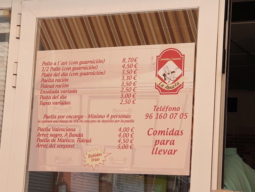 Menjars per a Emportar-se La Abuela Bétera